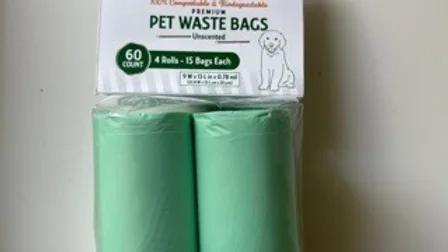 BioChoice Premium Pet Waste Bags, Mint Green, 60-count