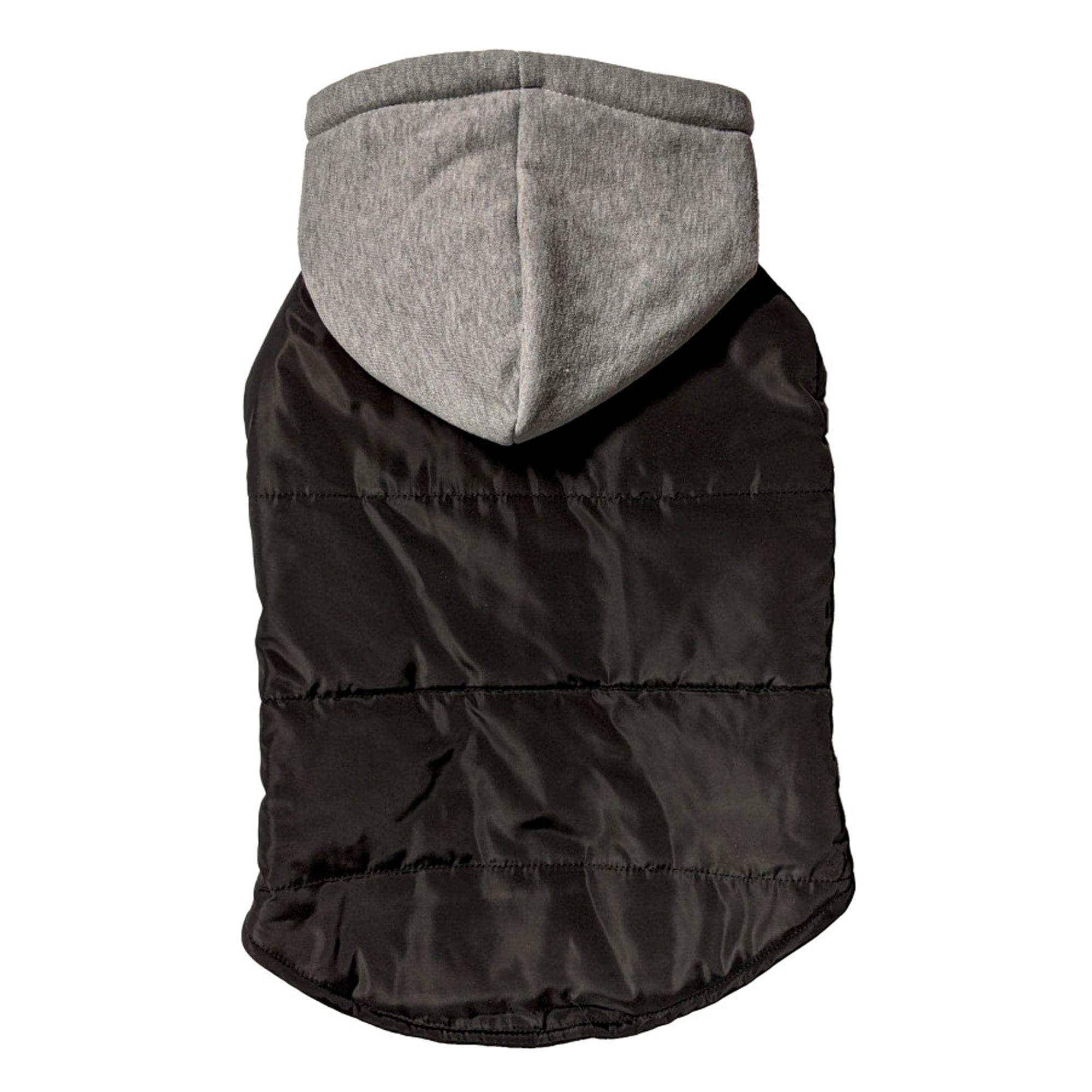 Ethical Fashion Pet Cosmo Vest with Hoodie for Dogs, Black, Medium