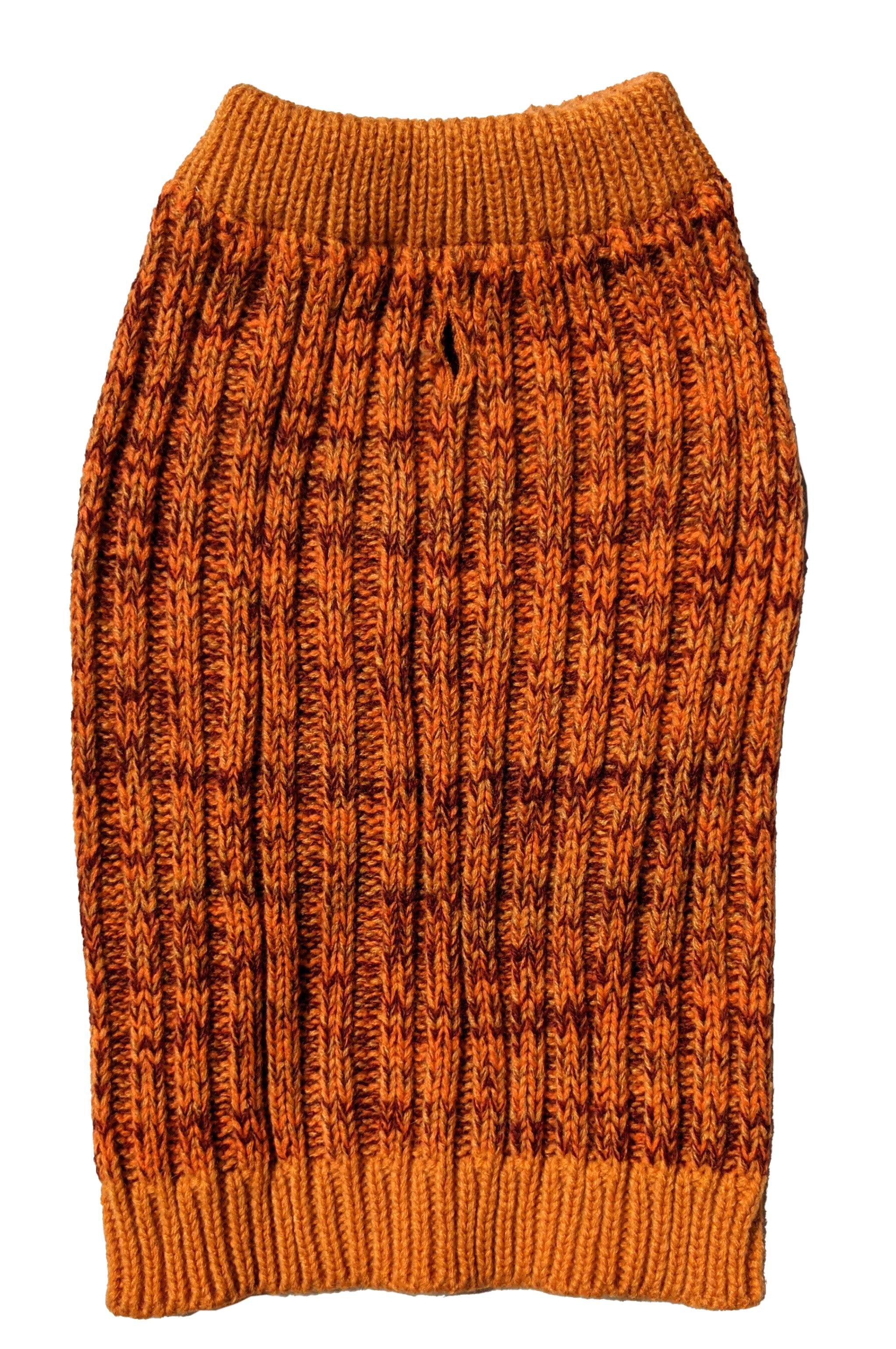 Ethical Fashion Pet Cosmo Autumn Dog Sweater, Orange, Medium
