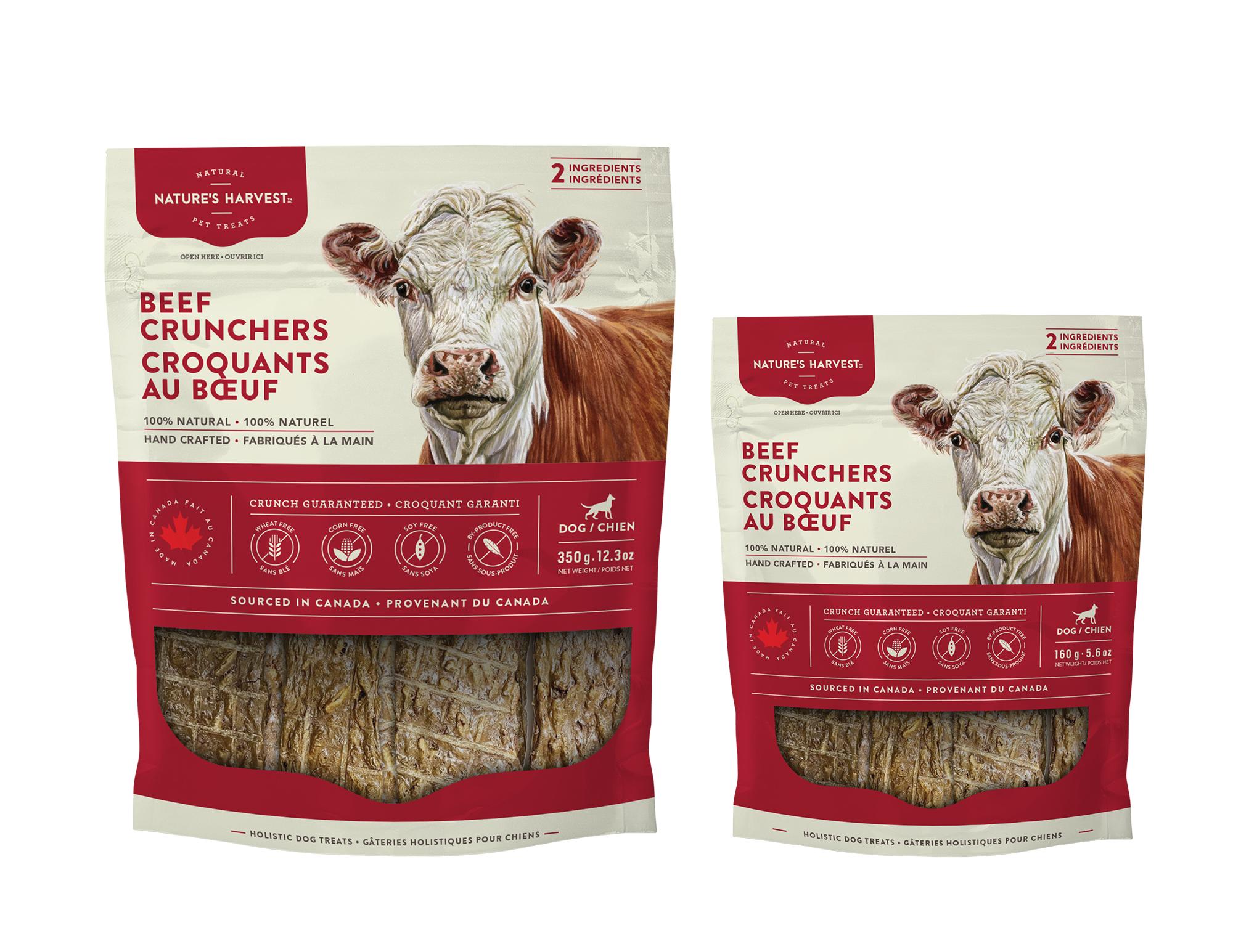 Nature's Harvest Beef Crunchers Dog Treats, 160-gram