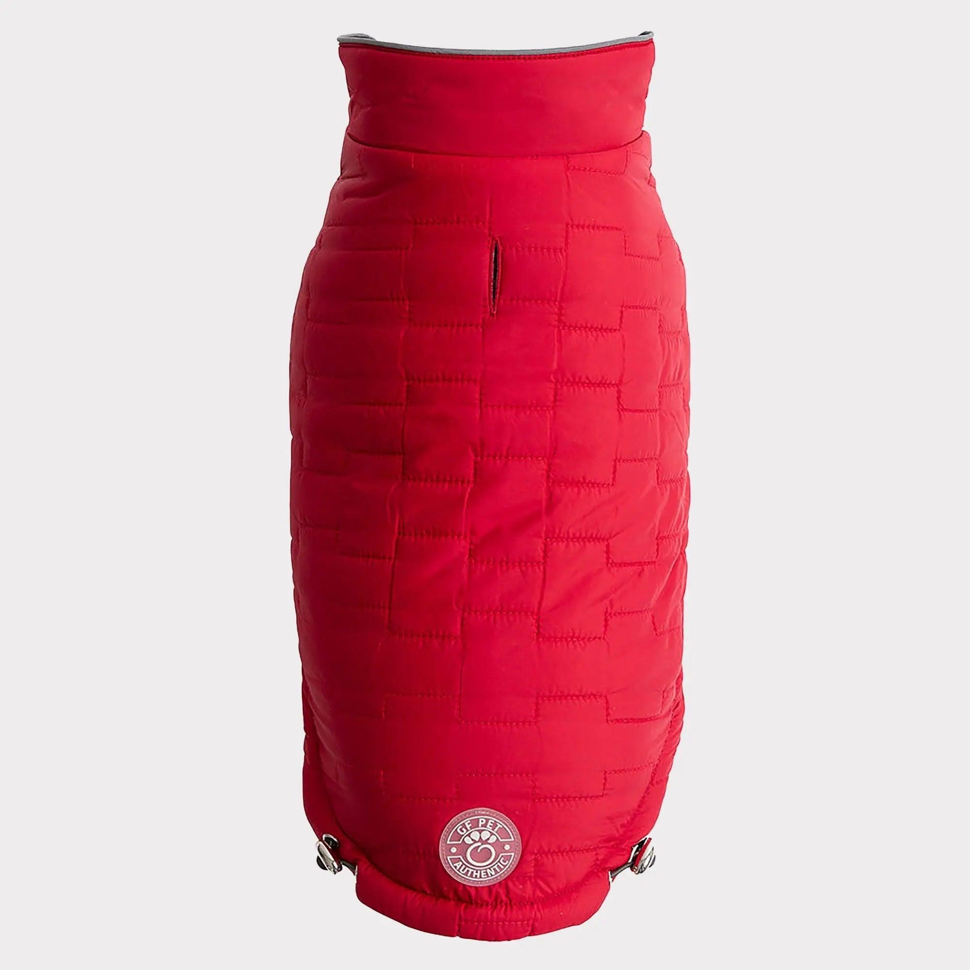 GF Pet Reversible Chalet Dog Jacket, Red, Small