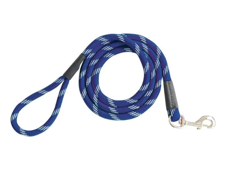 Shedrow K9 Camino Rope Dog Leash, Classic Blue