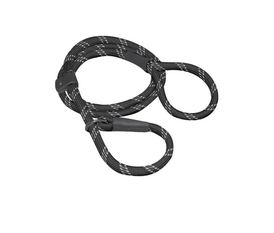 Shedrow K9 Camino Rope Slip Dog Leash, Black, 6-ft