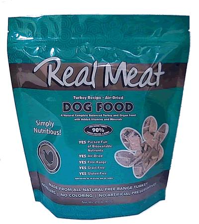 The Real Meat Company 90% Turkey Recipe Air-Dried Dog Food, 2-lb