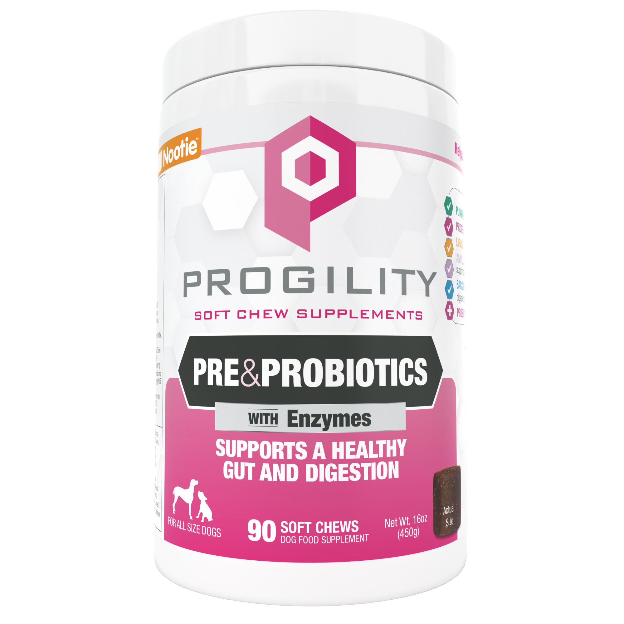 Nootie Progility Pre & Probiotics Soft Chews Supplement for Dogs