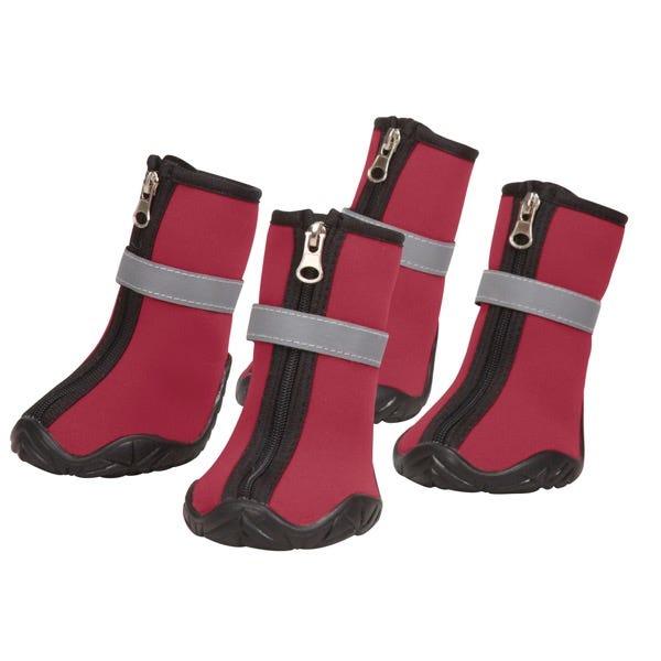 Zack & Zoey ThermaPet Neoprene Dog Boots, Red, Medium