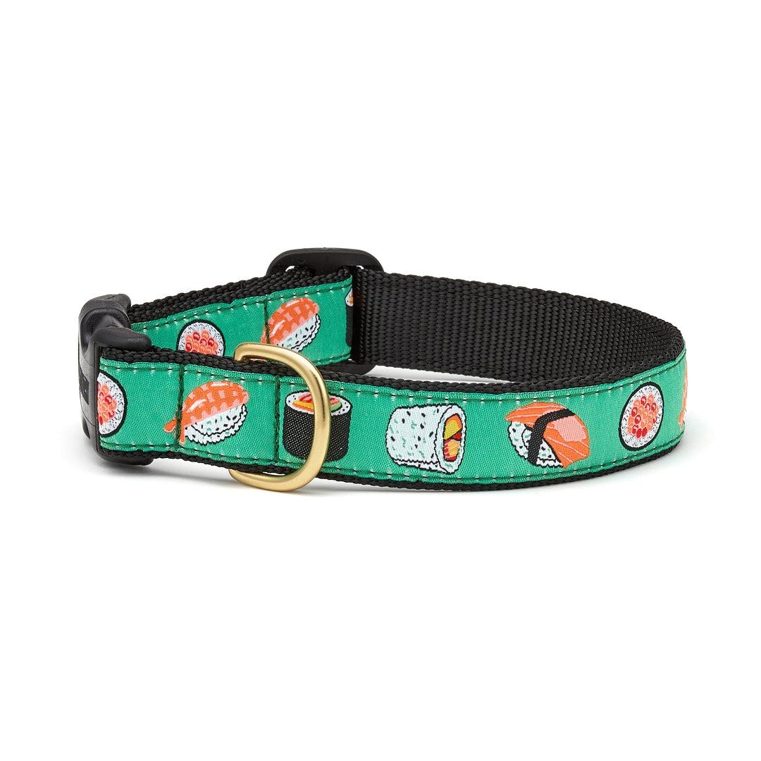 Up Country Dog Collar, Sushi, 5/8-in x 12-18-in