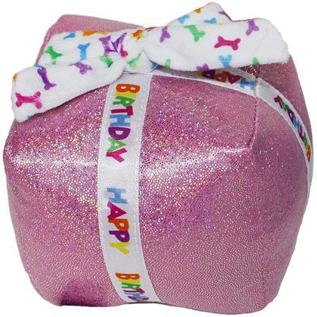 Multipet Birthday Present Dog Toy, Pink