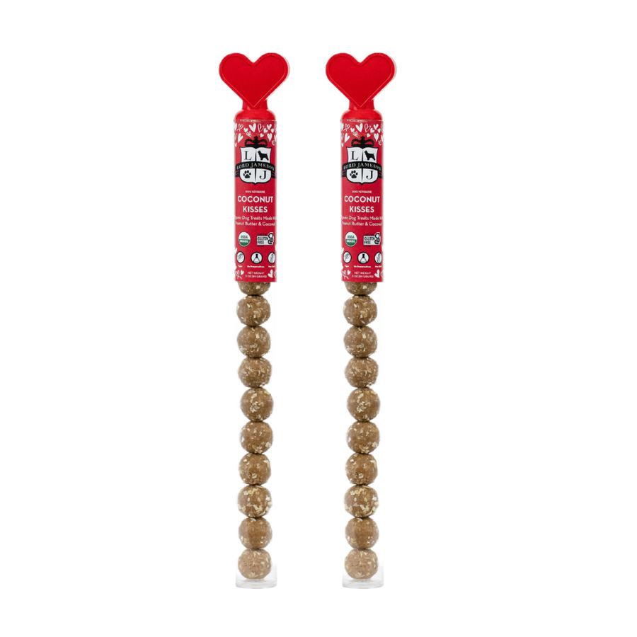 Lord Jameson Coconut Kisses Organic Dog Treats, Set of 2, 3-oz