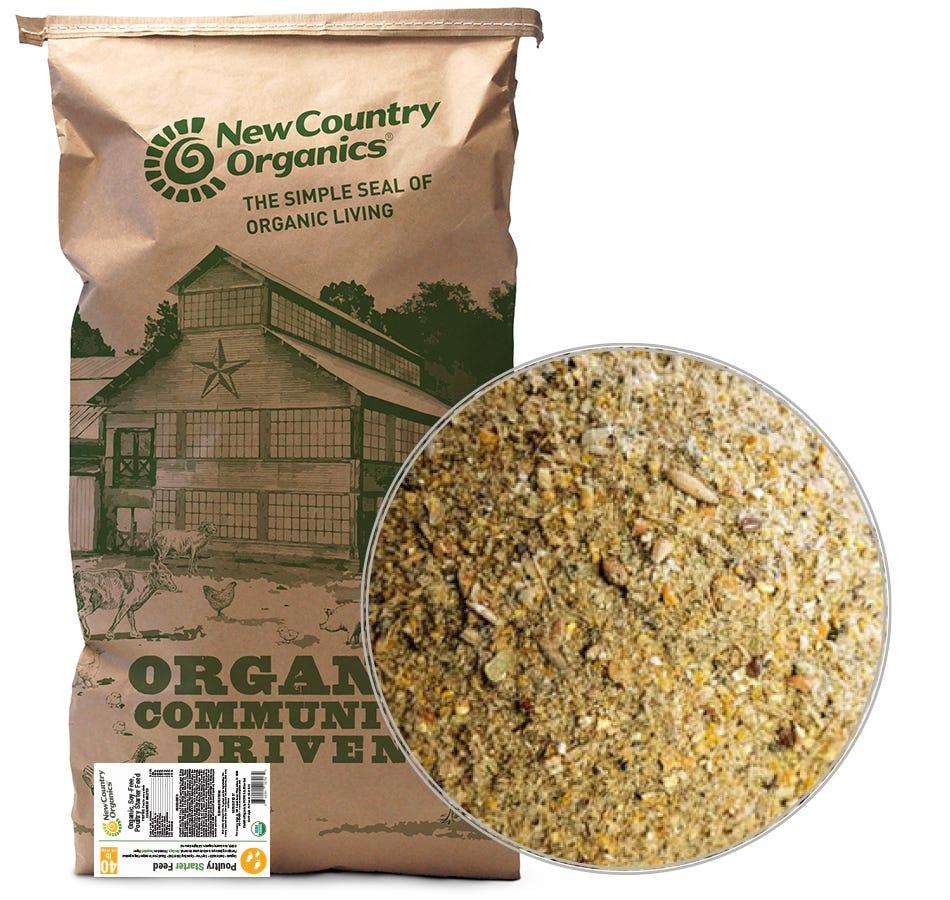 New Country Organics Starter Poultry Feed, 40-lb