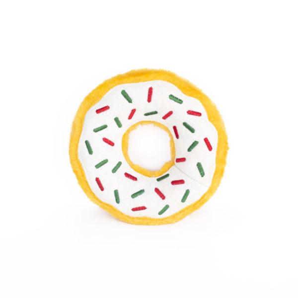 ZippyPaws Donutz Peppermint Dog Toy, 7 x 7 x 2-in