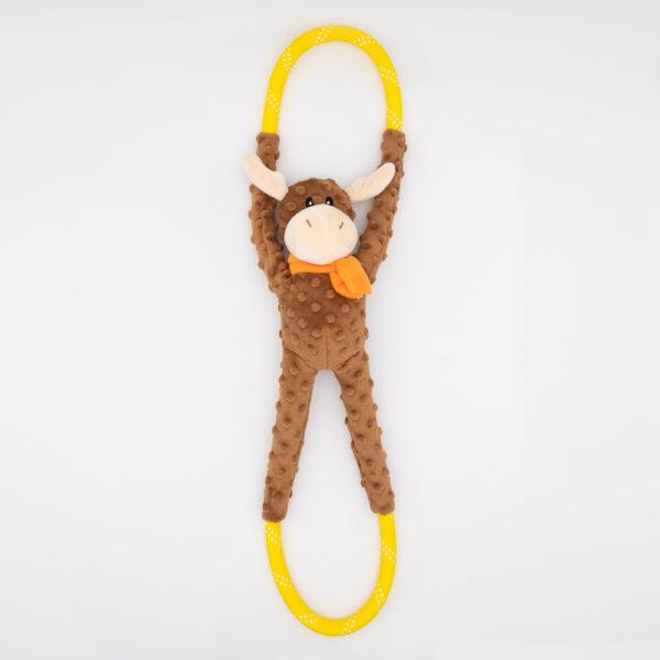 ZippyPaws RopeTugz Moose Dog Toy