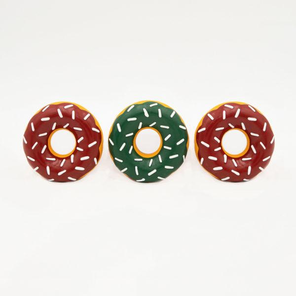 ZippyPaws Holiday Latex Mini Donutz Dog Toy, 3-pk