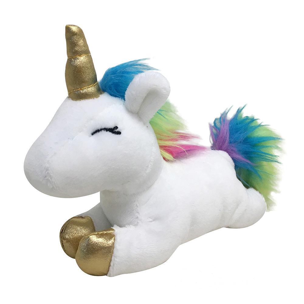 foufouBRANDS Unicorn Plush Dog Toy, White, Large