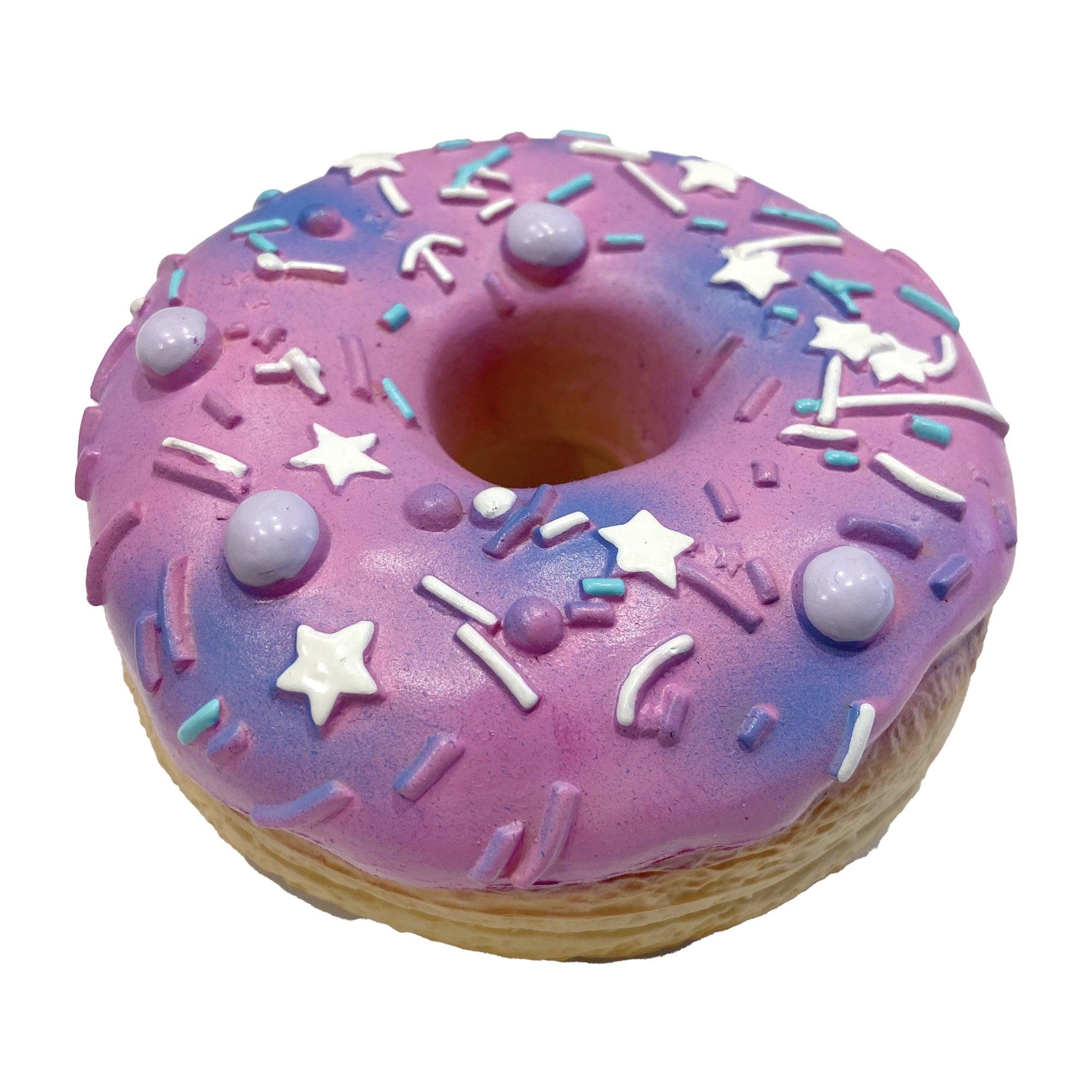 foufouBRANDS Donut Galaxy Latex Dog Toy