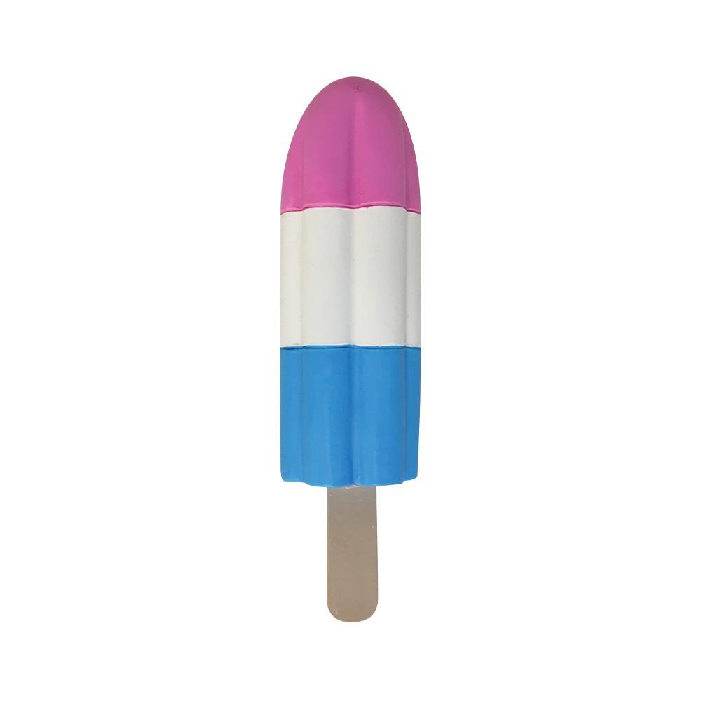 foufouBRANDS Dessert Rocket Chew Latex Dog Toy, 6-in