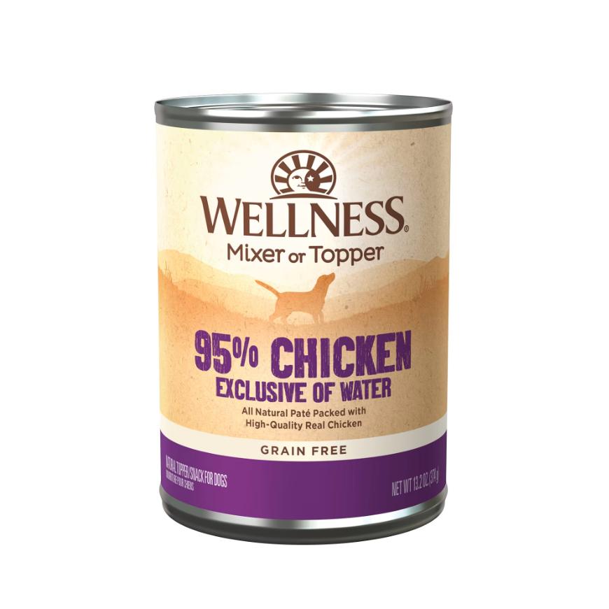 Wellness 95% Chicken Grain-Free Wet Dog Food Can