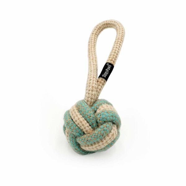 ZippyPaws ecoZippy Cotton & Jute Ball Dog Toy