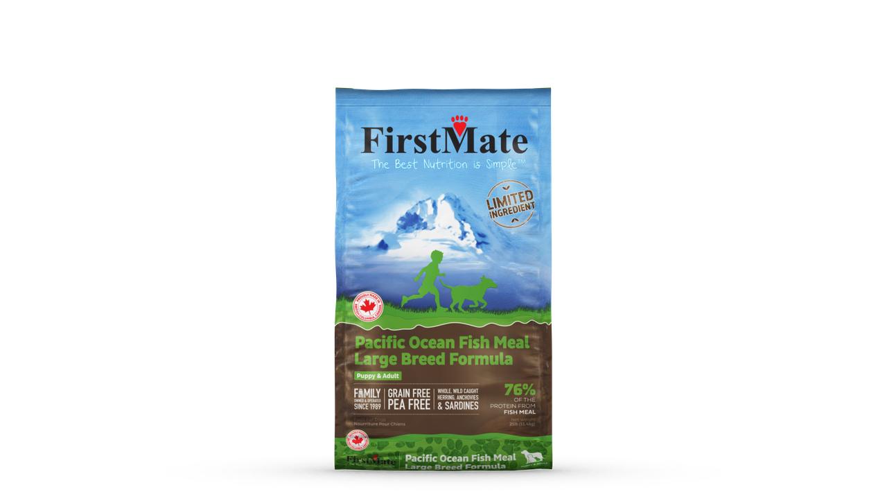 FirstMate Limited Ingredient Diet Pacific Ocean Fish Meal Large Breed Grain-Free Dry Dog Food, 25-lb