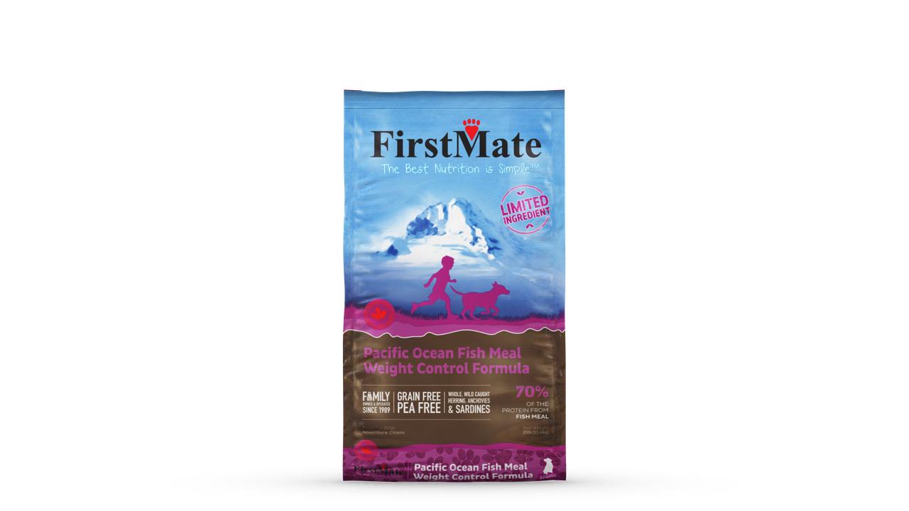 FirstMate Limited Ingredient Diet Pacific Ocean Fish Meal Weight Control Grain-Free Dry Dog Food, 25-lb