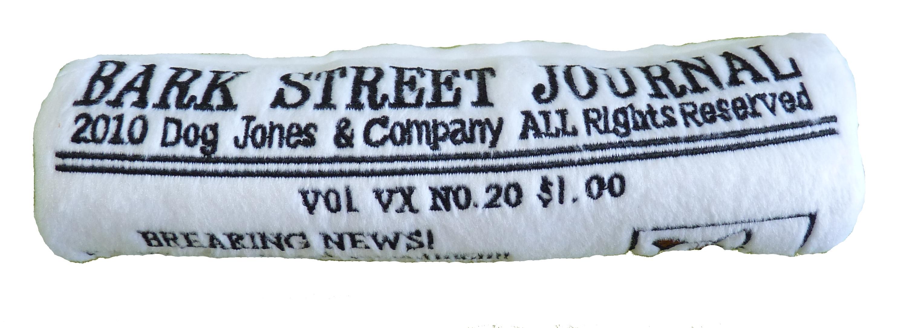 Dog Diggin Designs Bark Street Journal Dog Toy, 9-in x 2-in