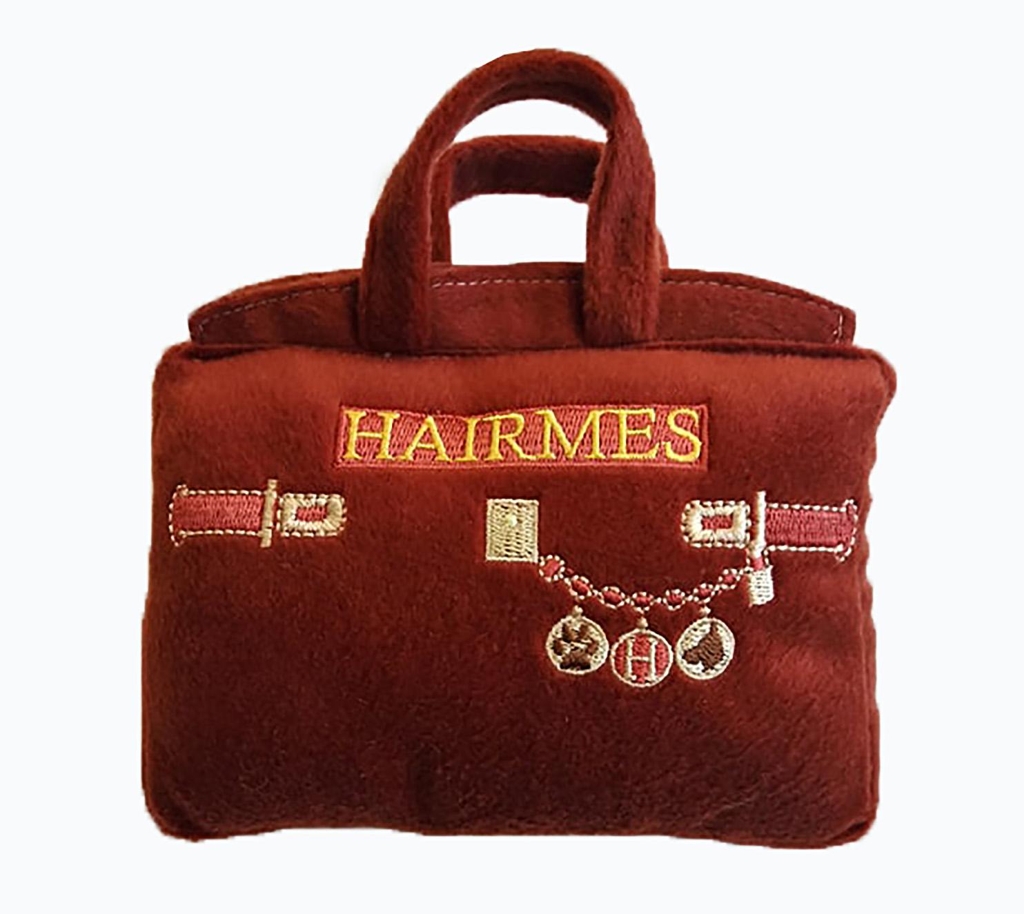 Dog Diggin Designs Hairmes Purse Dog Toy, 5.5-in x 3.5-in (Size: 5.5-in x 3.5-in)