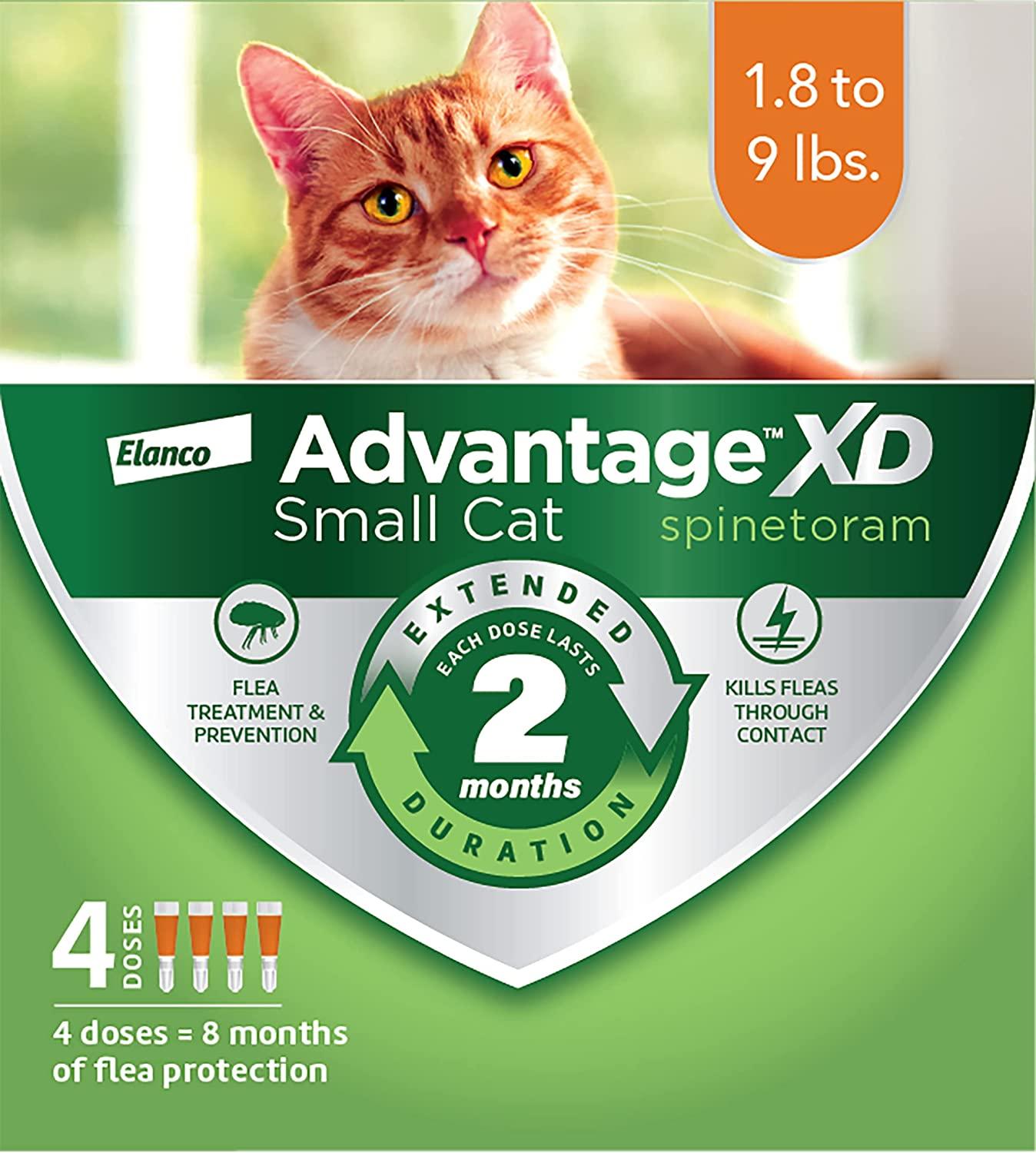 Advantage XD Flea Treatment & Prevention for Small Cats, 4-pk