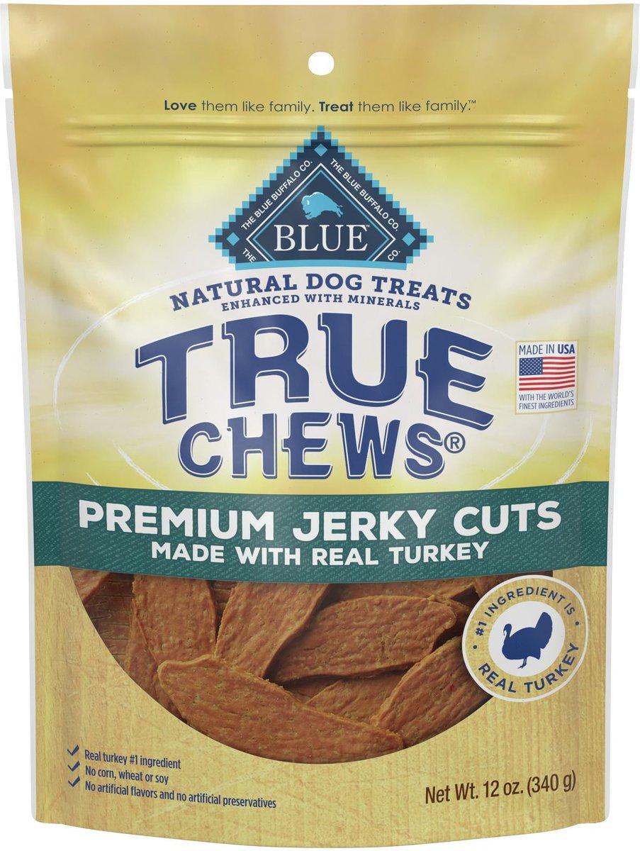Blue Buffalo True Chews Premium Jerky Cuts Real Turkey Dog Treats