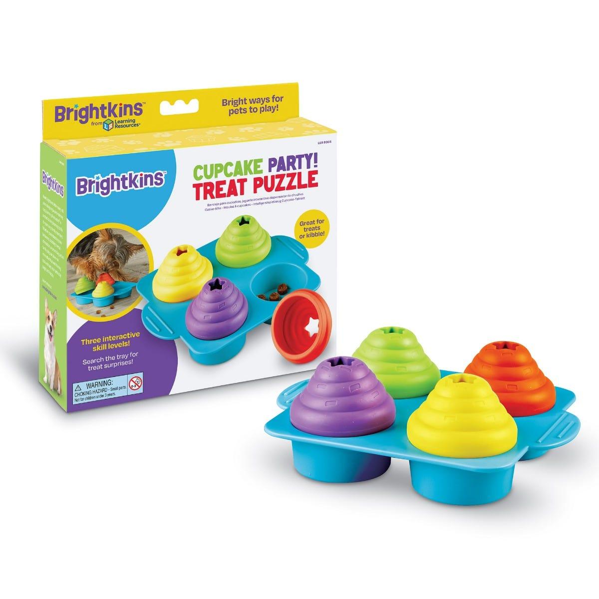 Brightkins Cupcake Party! Treat Puzzle Dog Toy