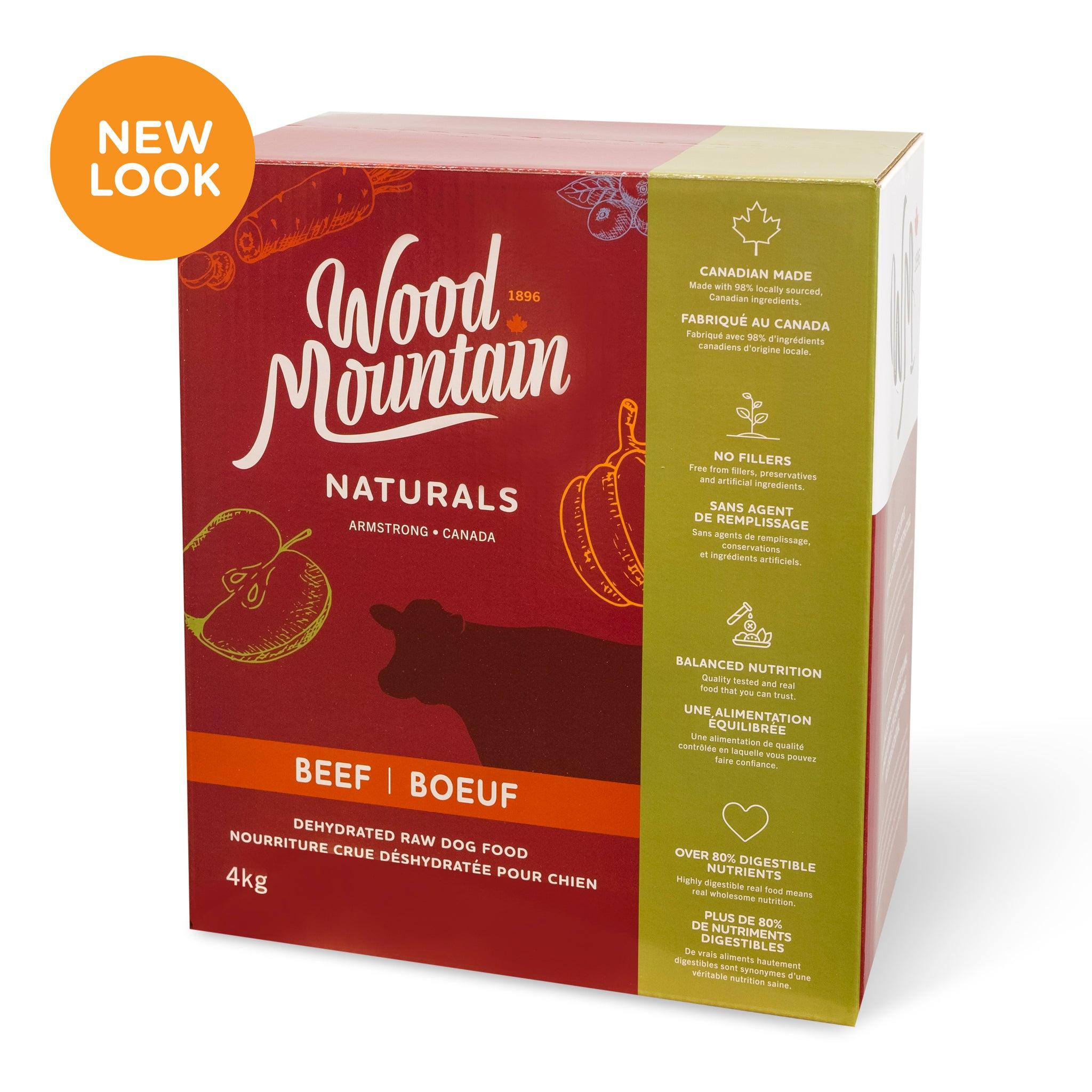 Wood Mountain Naturals Beef Dehydrated Dog Food, 4-kg
