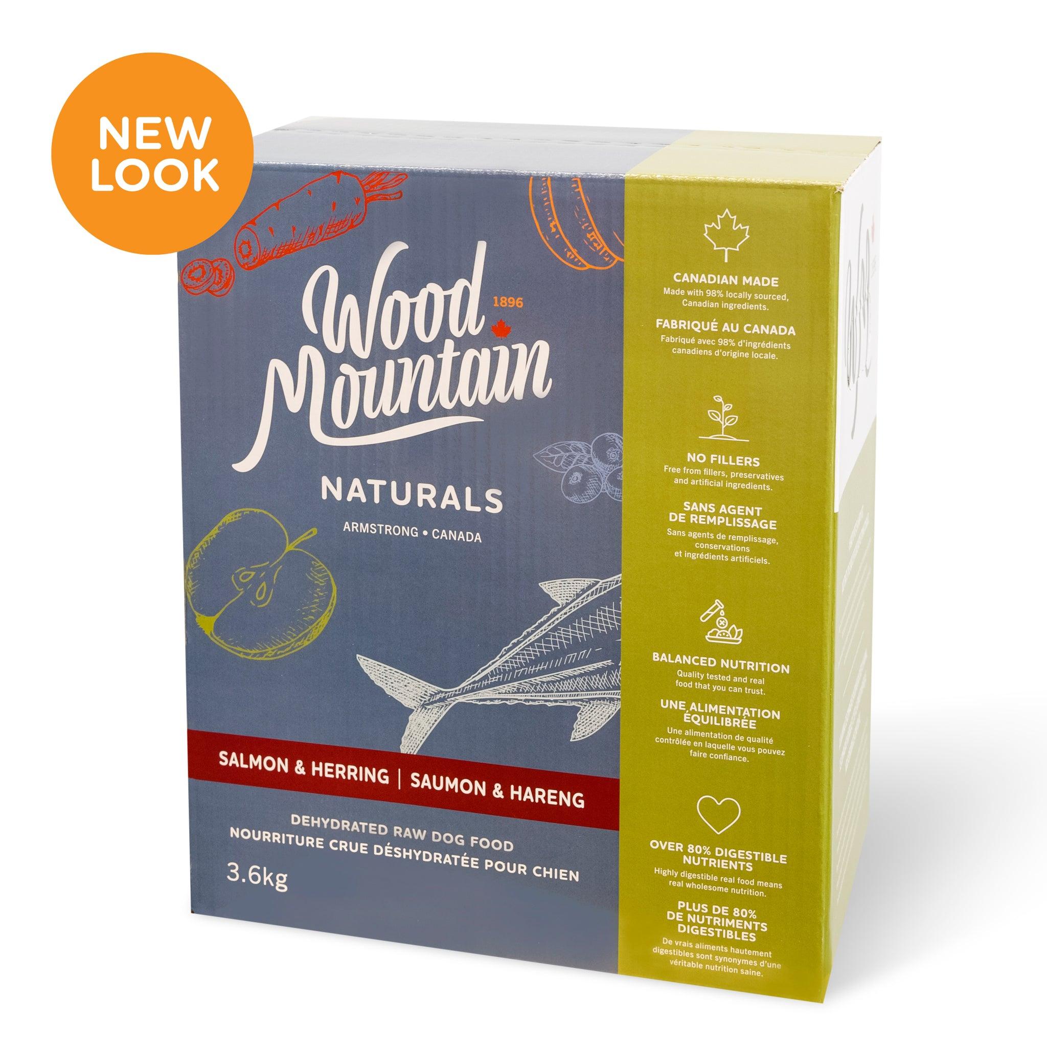 Wood Mountain Naturals Salmon & Herring Dehydrated Dog Food, 3.6-kg