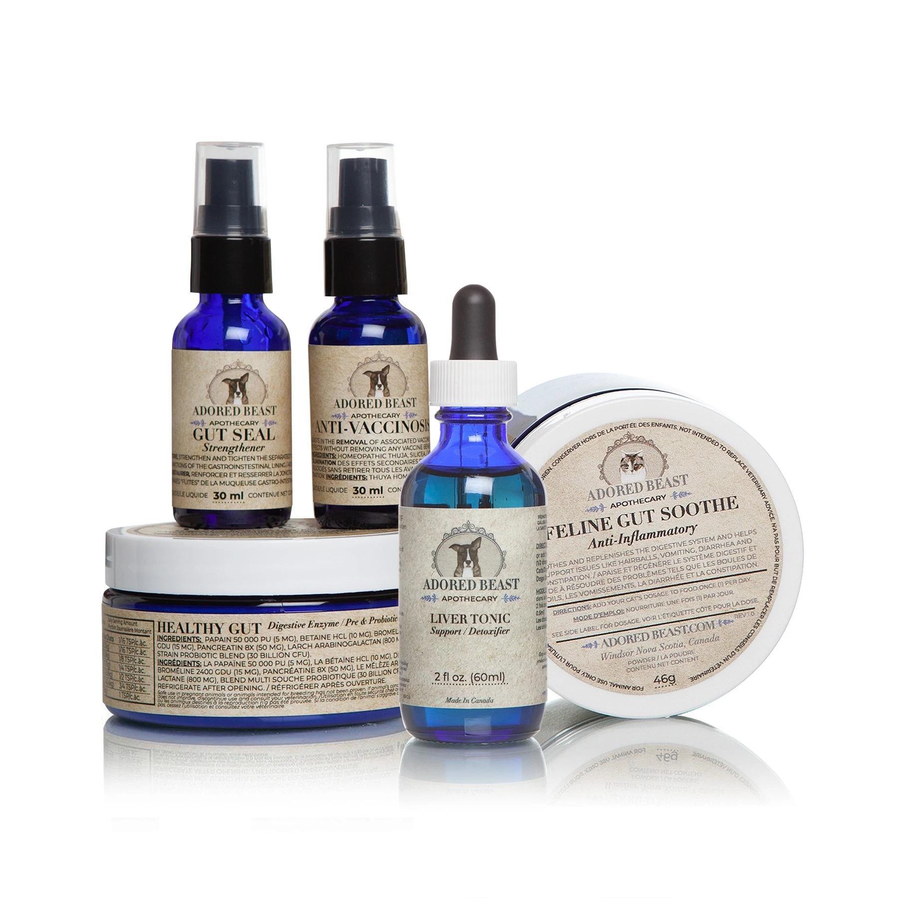 Adored Beast Apothecary Feline Leaky Gut Protocol 5 Product Kit for Cats	 (CA)