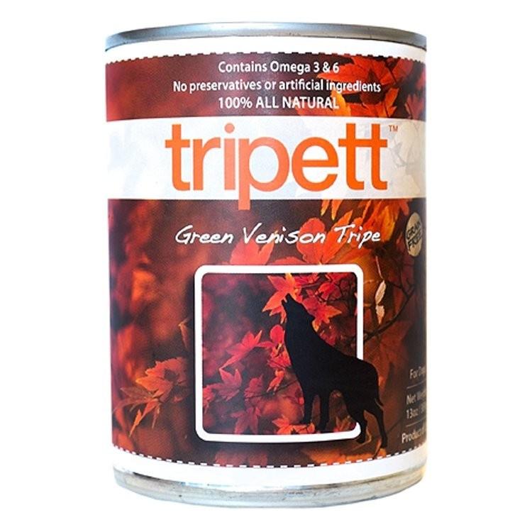 PetKind Tripett Green Venison Tripe Wet Dog Food Can (CA), 14-oz|396-gram