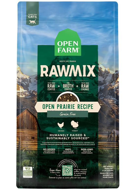 Open Farm RawMix Open Prairie Recipe Grain-Free Dry Cat Food, 8-lb