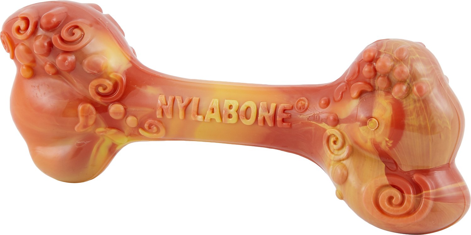 Nylabone DuraChew Flavor Frenzy Bacon, Egg & Cheese Flavored Bone Dog Toy