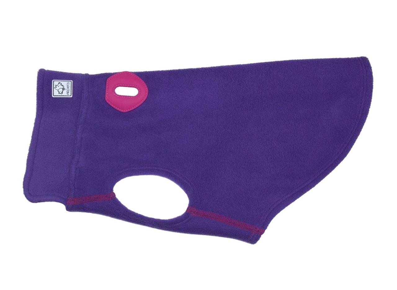 RC Pets Baseline Fleece Dog Coat, Purple/Pink, 26