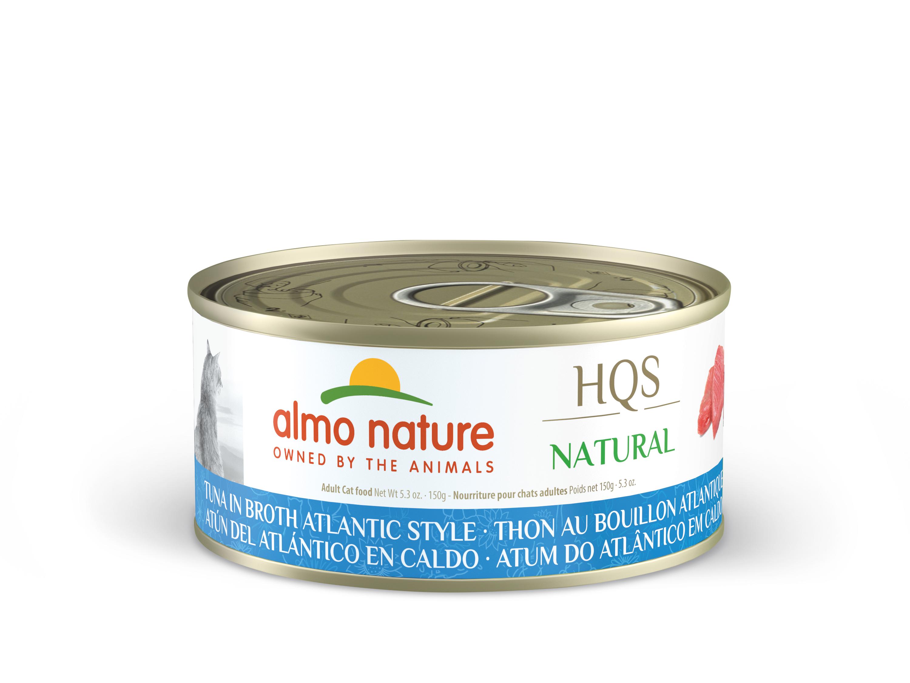 Almo Nature HQS Natural Tuna in Broth Atlantic Style Wet Cat Food Can, 5.29-oz