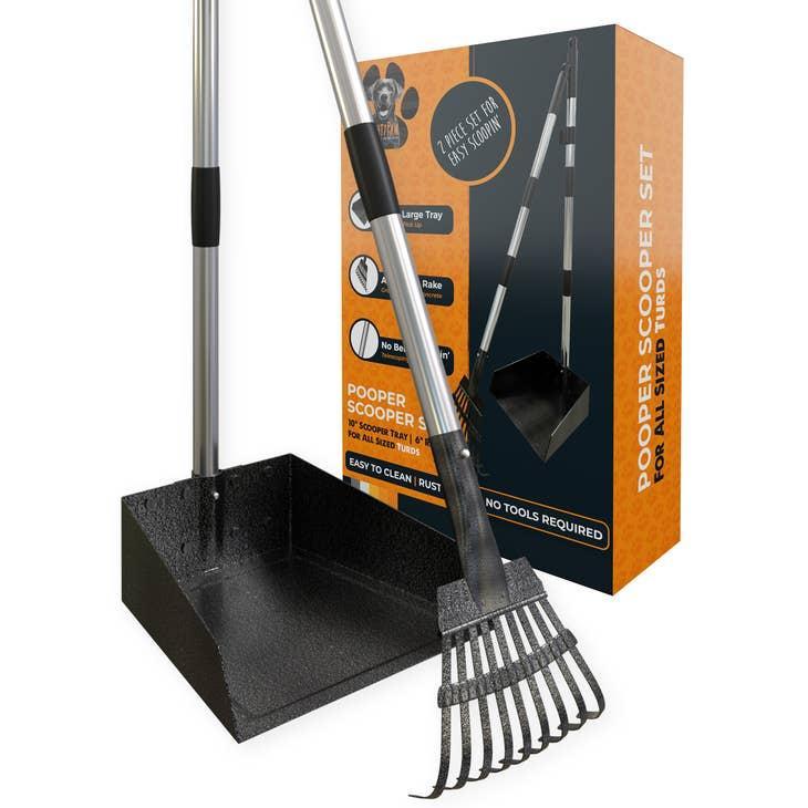 Mighty Paw Dog Pooper Scooper & Rake Set