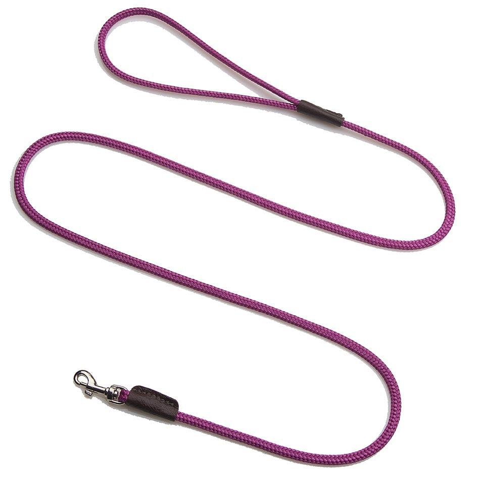 Mendota Pet British Show Snap Dog Leash, Raspberry