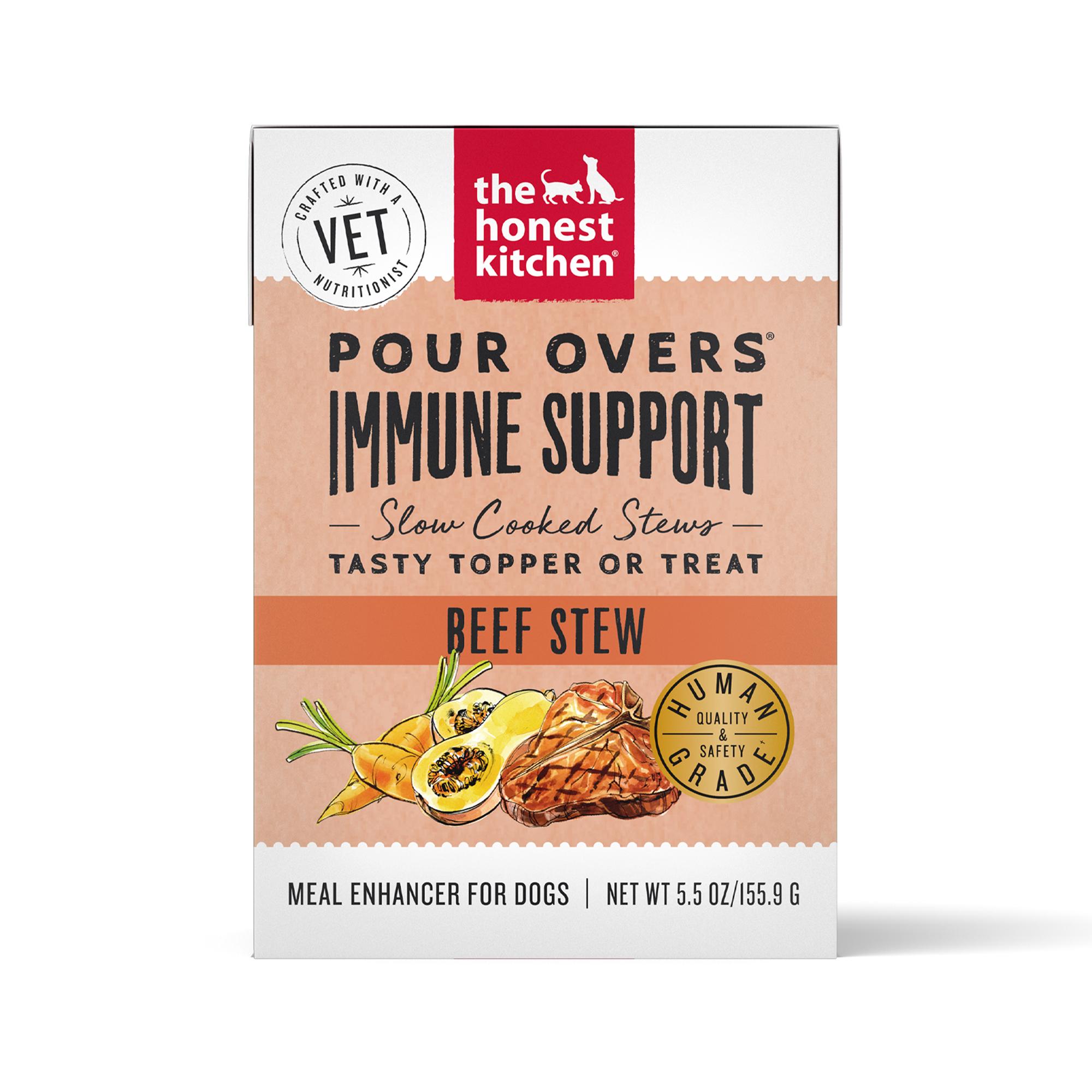 The Honest Kitchen Functional Pour Overs Immune Support Beef Stew Dog Food Topper