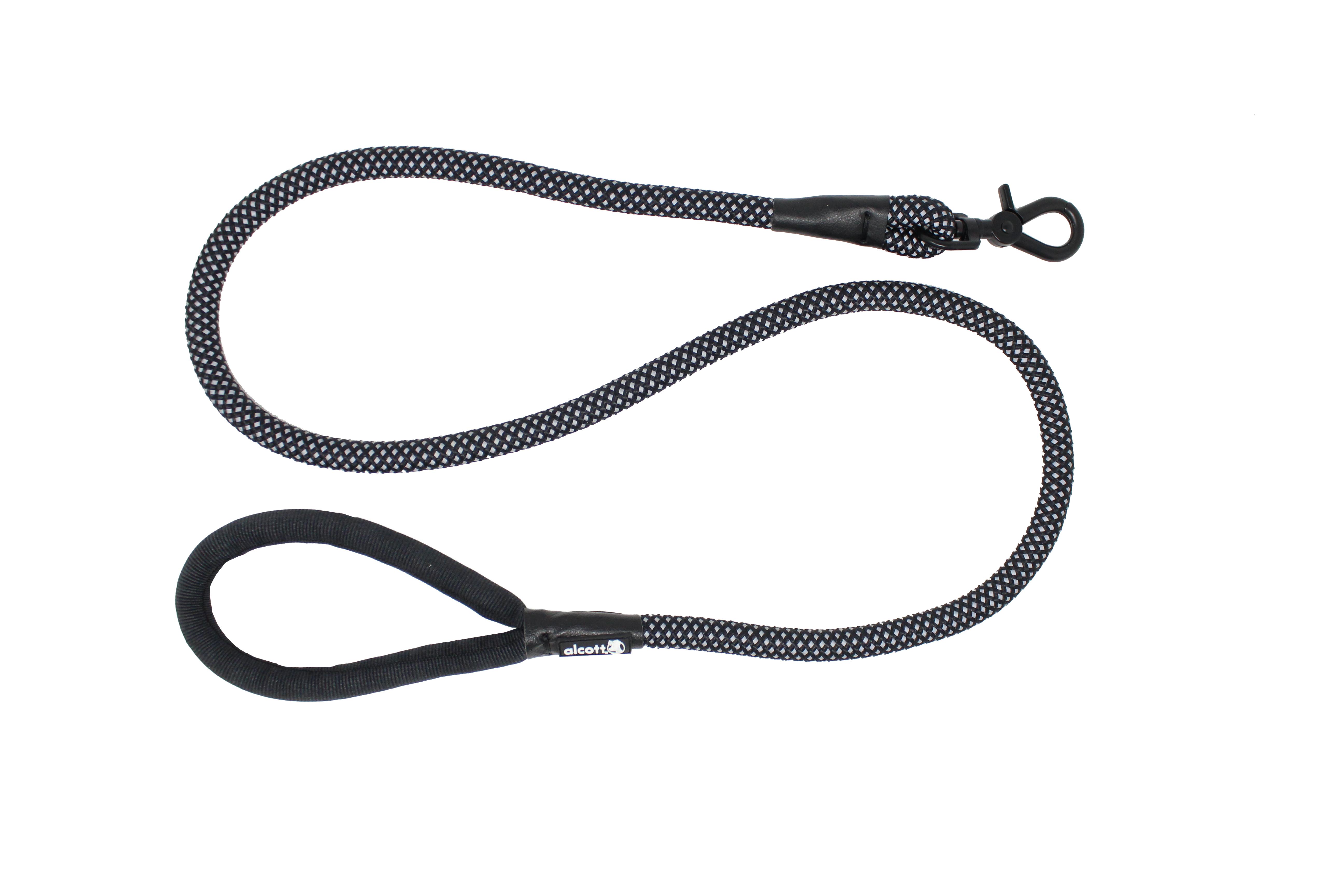 Alcott Rope Dog Leash, Black, Medium