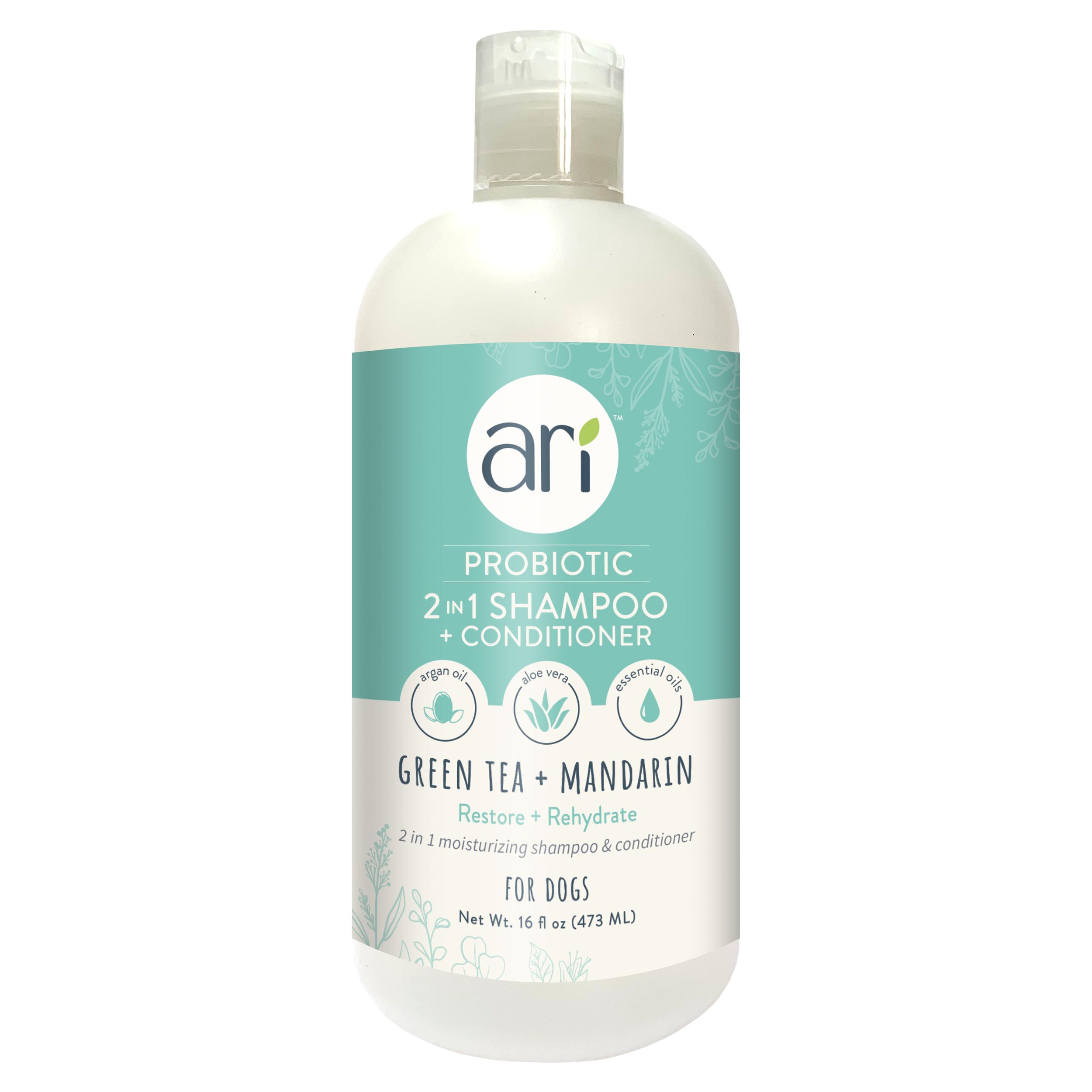 Health Extension ARI Probiotic Tea Tree + MandARIn 2 in 1 Dog Shampoo & Conditioner, 16-oz