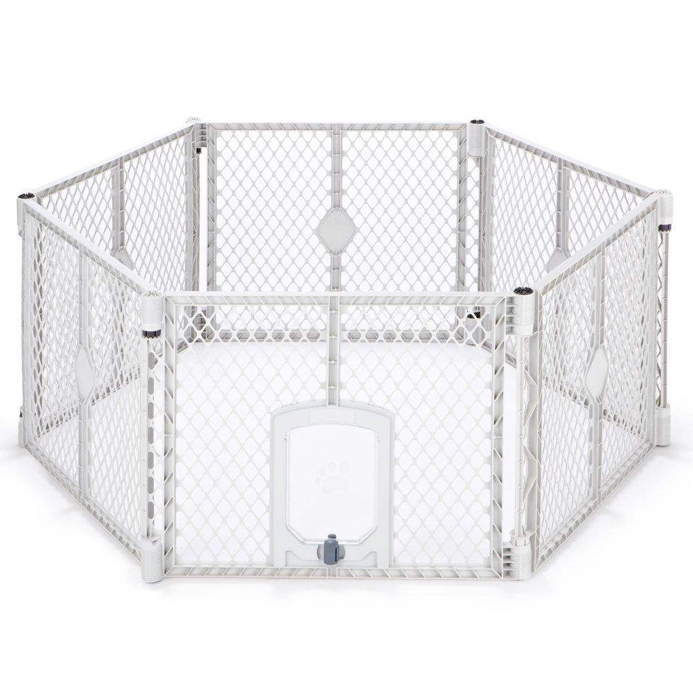 North States MyPet Petyard Passage Plastic Pen with Door for Pets