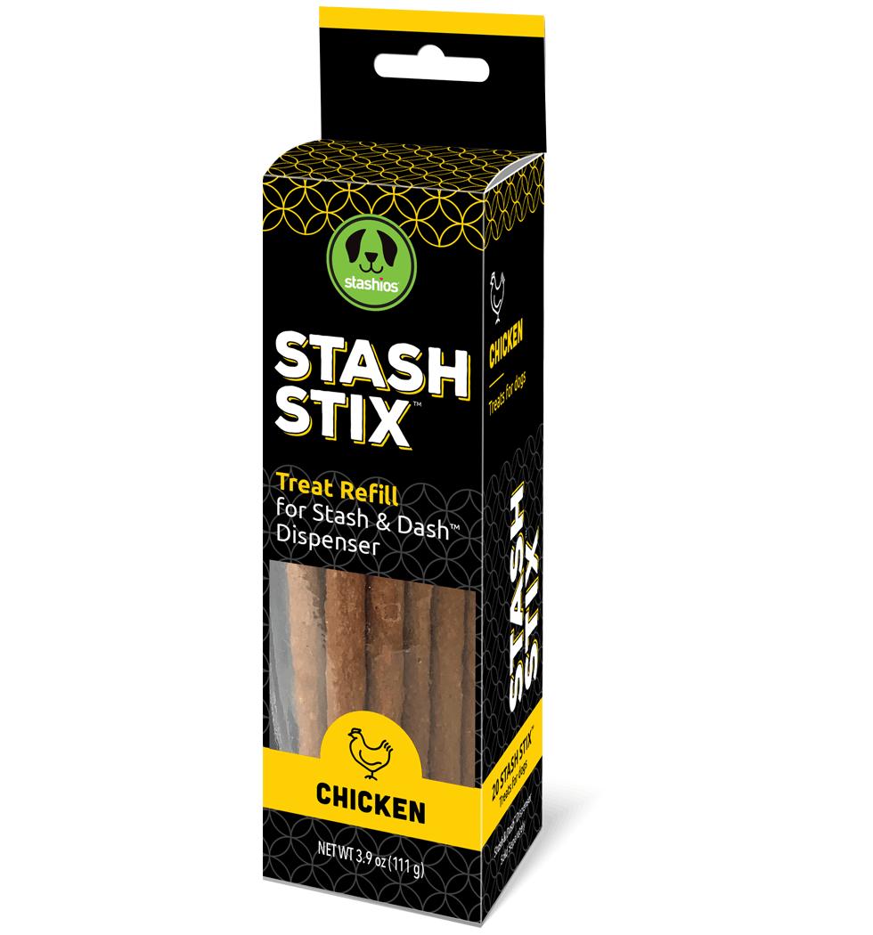 Stashios Stash Stix Chicken Dog Treats, 20-pk