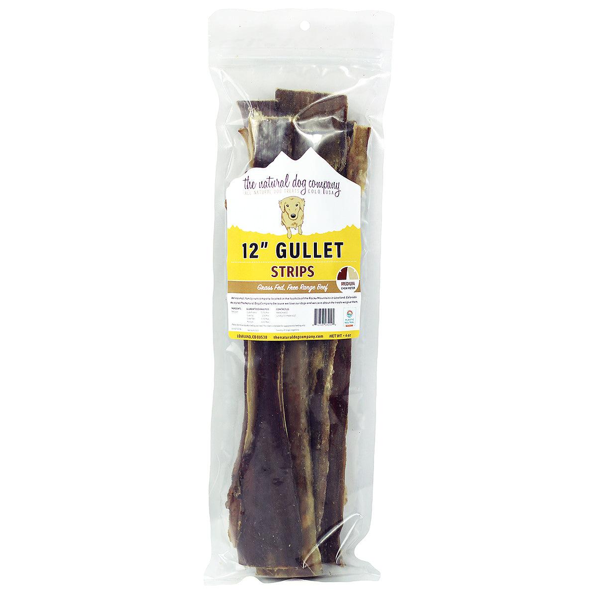 Tuesday's Natural Dog Company Gullet Strips Dog Treats, 12-in, 6-oz