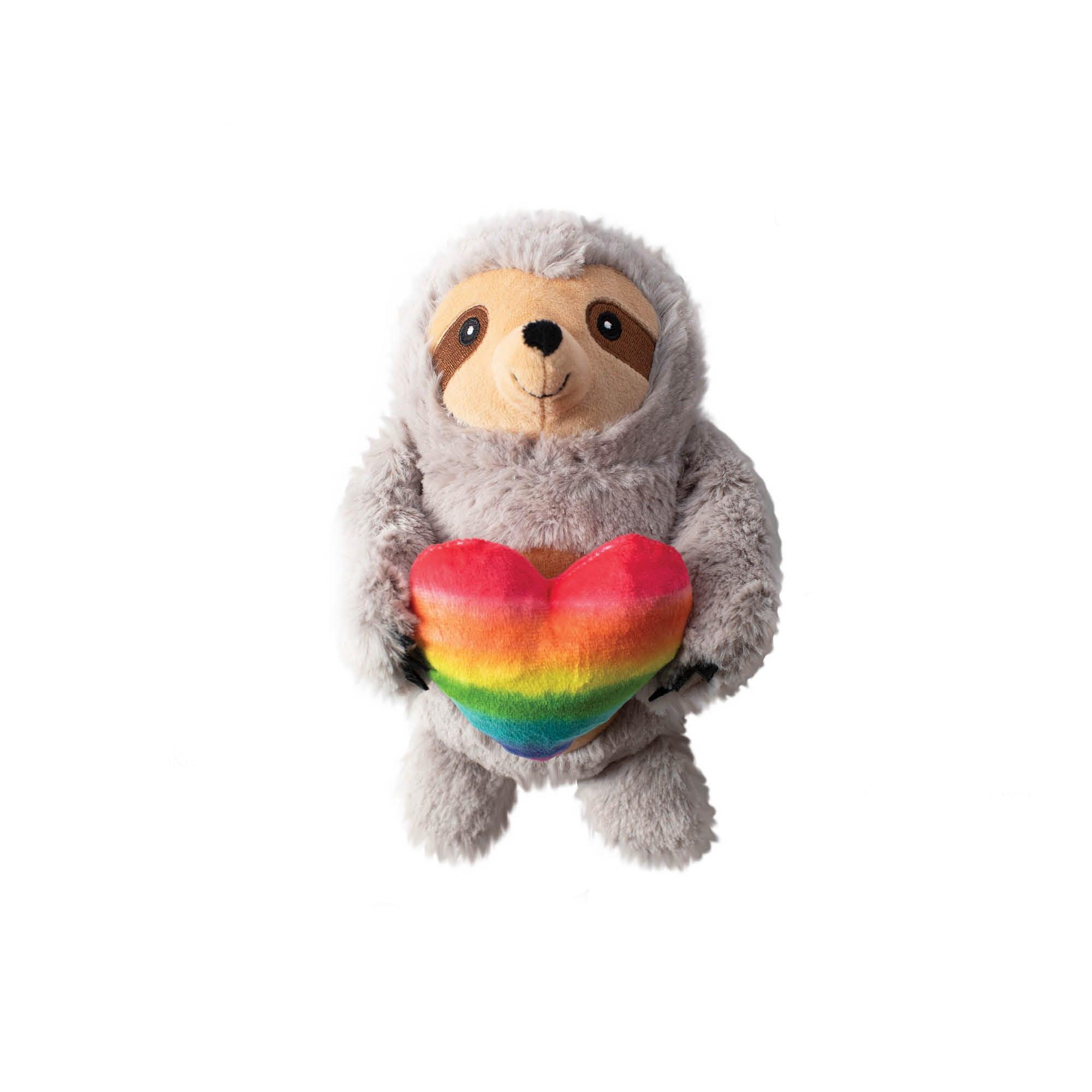 Pet Shop by Fringe Studio Follow Your Rainbow Sloth Dog Toy, 9-in