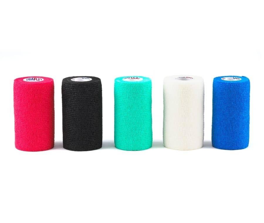 UBAVET UBAFLEX Cohesive Bandage for Pets, Black, 4-in