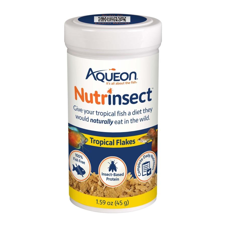 Aqueon Nutrinsect Fish-Free Tropical Flakes Fish Food