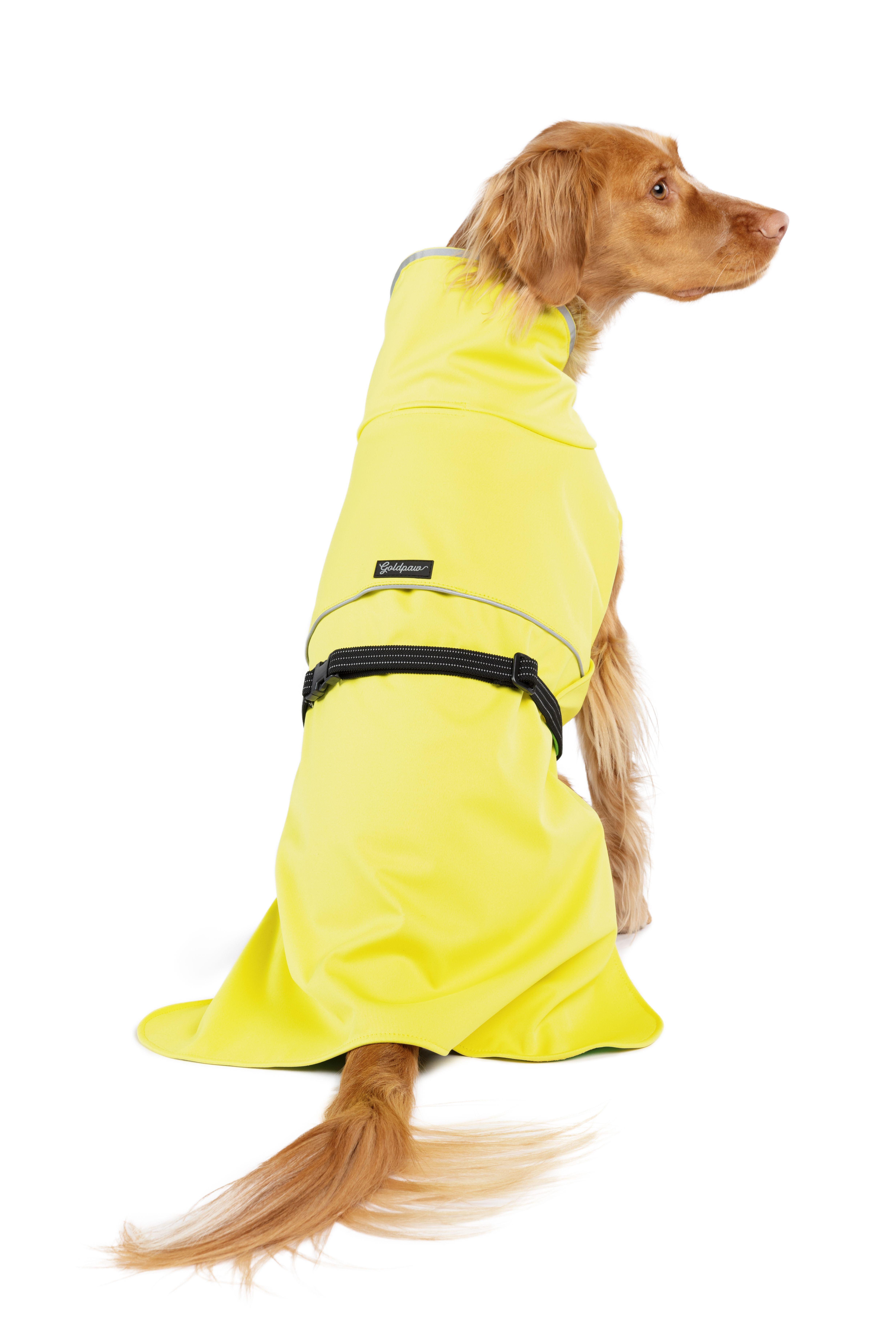 Goldpaw RainPaw II Dog Rain Jacket, Yellow, 20