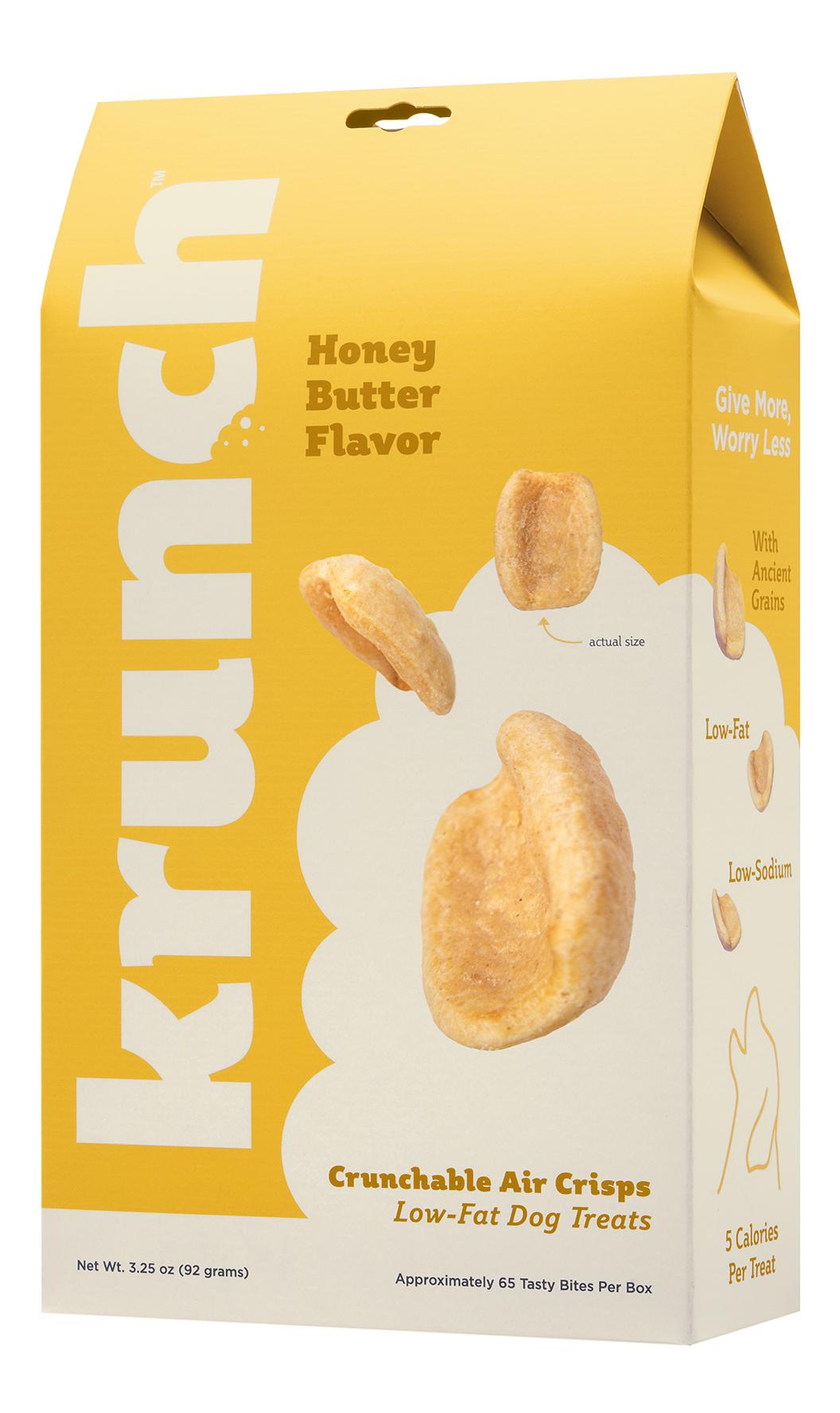 Krunch Honey Butter Air Crisps Dog Treats, 3.25-oz